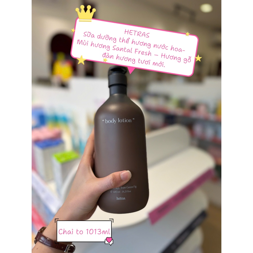 (Mẫu mới) Sữa Dưỡng Thể Hetras Hotel Therapy Body Lotion 1013ml đủ mùi hương