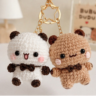 Móc Khóa Len Lendo Bubu Dudu Siêu Cute 9cm Handmade Amigurumi Quà Tặng Phụ Kiện Balo Móc Chìa Khóa