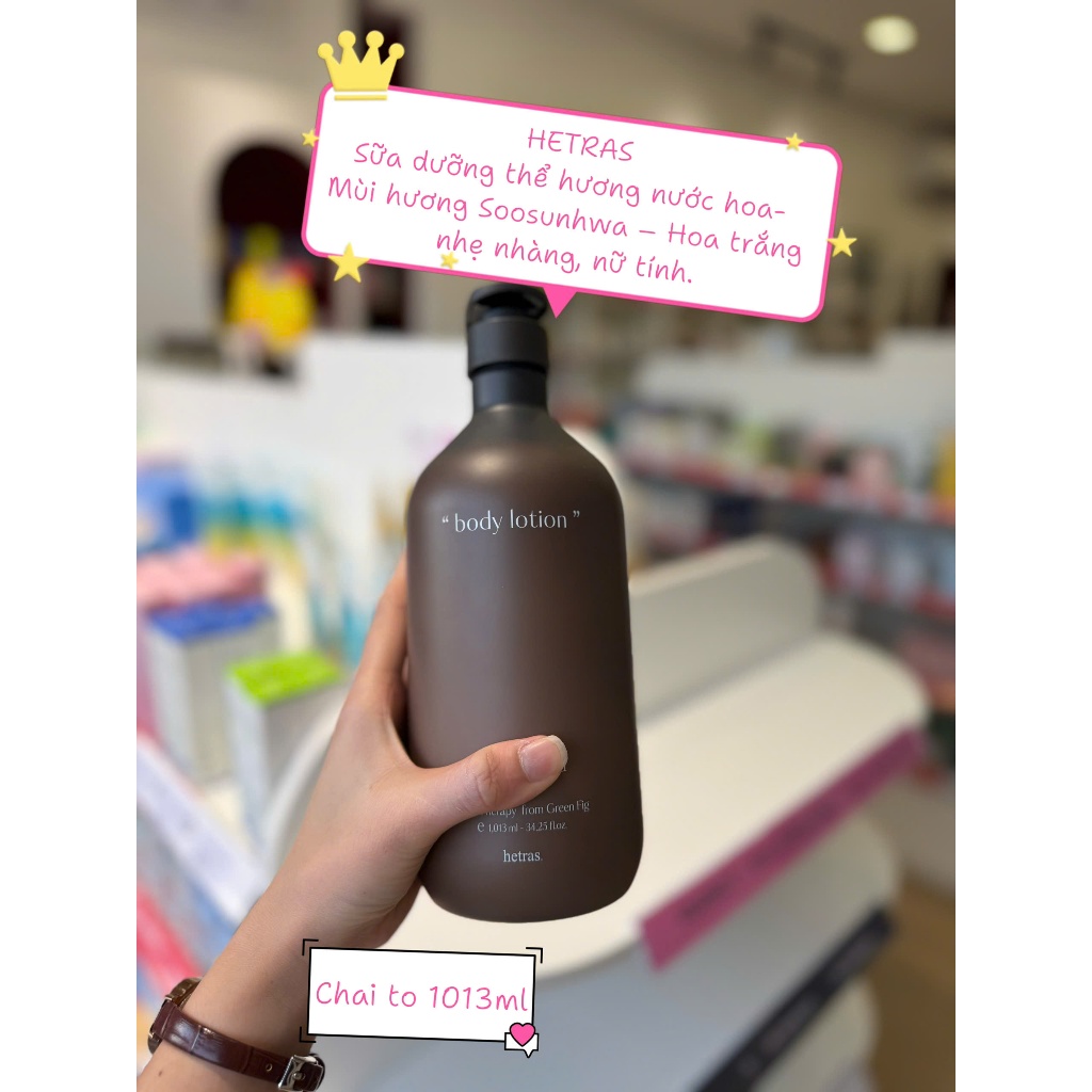 (Mẫu mới) Sữa Dưỡng Thể Hetras Hotel Therapy Body Lotion 1013ml đủ mùi hương