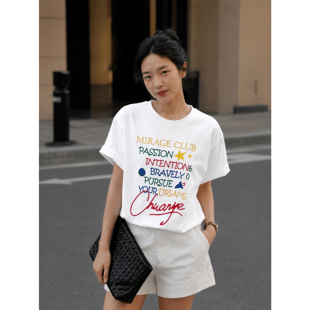 Áo Thun Mirage Chữ In Màu Local Brand Chất 100% Cotton Mềm Mịn Thoáng Mát.