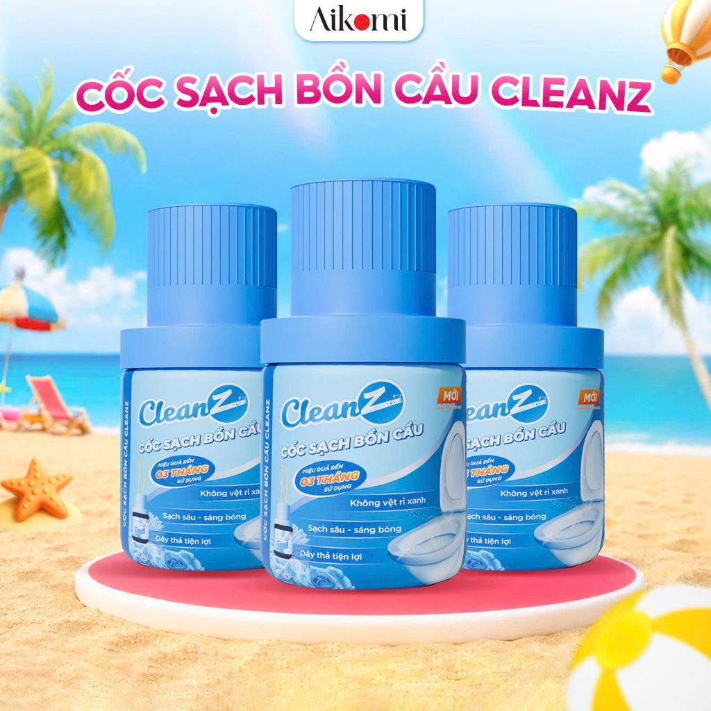 Cốc Sạch Bồn Cầu CleanZ Tẩy Sạch Mảng Bám Kháng Khuẩn Khử Mùi Hôi Dành Cho Nhà Vệ Sinh Thơm Mát 180g