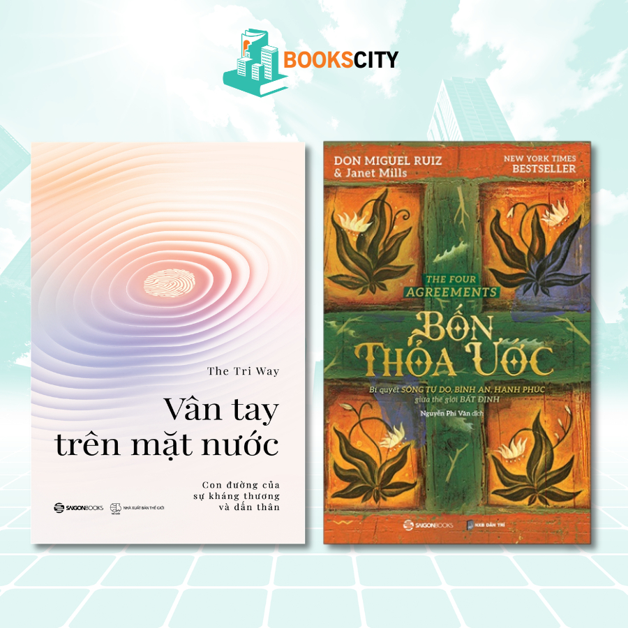 Sách - Combo Vân Tay Trên Mặt Nước (The Tri Way) + Bốn Thỏa Ước