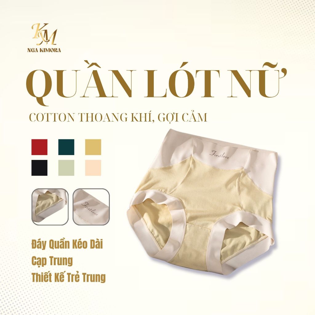 Quần Lót Nữ Cao Cấp Cạp Cao Cotton Firstlove – Ôm Bụng, Nâng Mông Êm Mịn