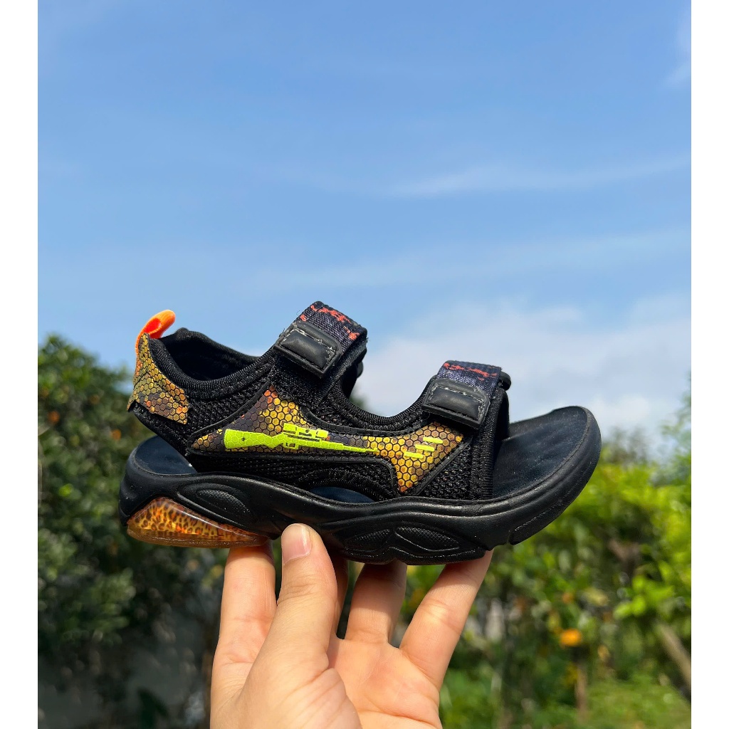sandal bé trai dép quai hậu cho bé khâu đế nội địa bền đẹp quai dán họa tiết siêu đẹp kiểu dáng thể thao năng động SL626