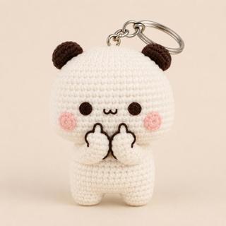 Móc Khóa Len Lendon DuDu Bubu Dễ Thương 9cm Handmade Amigurumi Quà Tặng Phụ Kiện Balo Móc Chìa Khóa