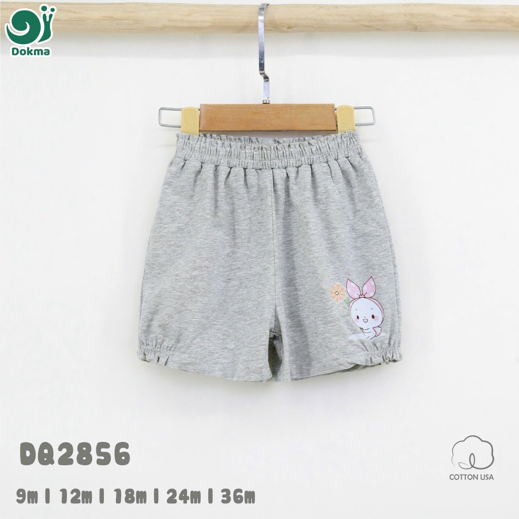 (8-13kg, 6-36M) Quần Đùi, Quần Cộc Chất Liệu Cotton Bé Gái Dokma DQ951 DQ2086 DQ2213 DQ2856