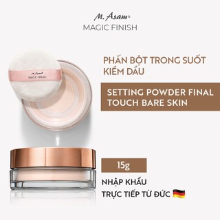 Phấn bột trong suốt kiềm dầu M.Asam MAGIC FINISH Final Touch Setting Powder Bare Skin 15g