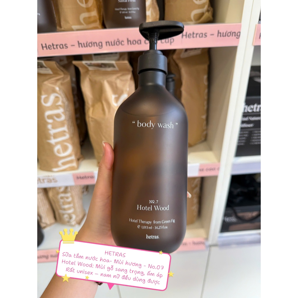 Sữa Tắm Hương Nước Hoa Hetras Body Wash 1013ml đủ mùi hương
