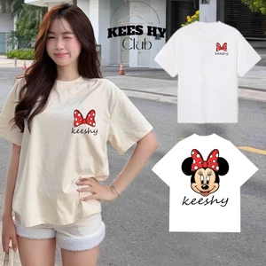 Áo Thun Hoạt Hình Nam Nữ Kitty Đáng Yêu Keeshy Form Rộng Unisex Vải Cotton Full Cao Cấp
