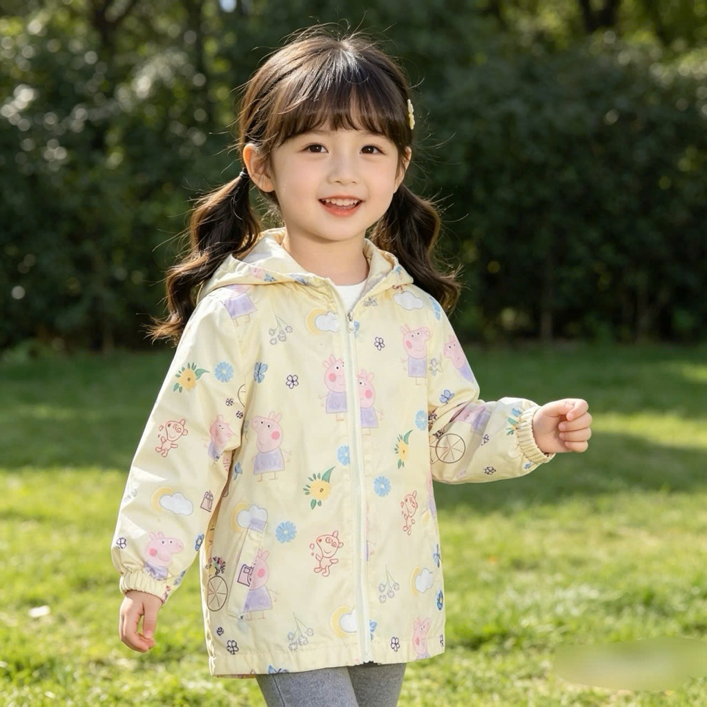 Áo khoác bé gái thu đông C6004 hoạ tiết dễ thương siêu xinh size 90-130 (12-25kg) áo khoác trẻ em