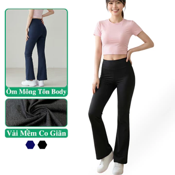 Women's High-waist Fabric Pants Loe Sau Legging