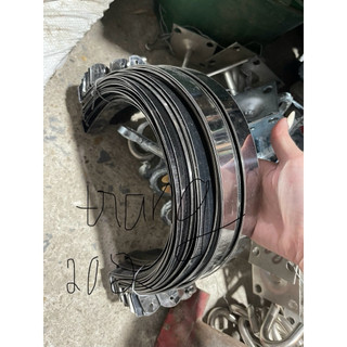 Đai ôm, đai ốp ống nước chất liệu inox loại to phi từ 120 tới phi 200