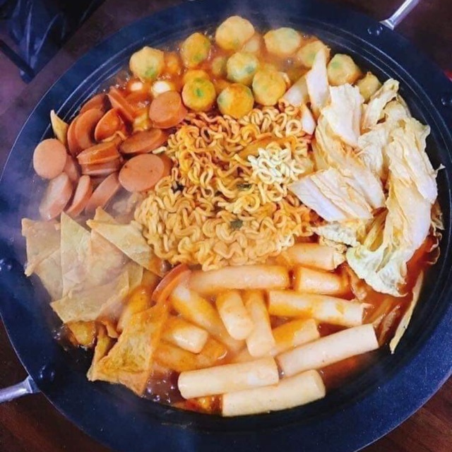 Bánh gạo Topokki Jofood kèm gia vị tuỳ chọn