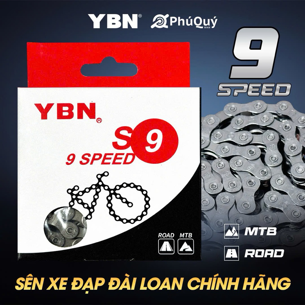 Sên Xích YBN Xe Đạp Chính Hãng Đài Loan Đủ Các Loại Thông Số