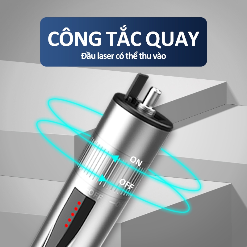 But Soi Quang B5 Cao Cap Laser 650nm Doi Loi Cap Quang FTTH Pin 1800mAh 5KM 15KM