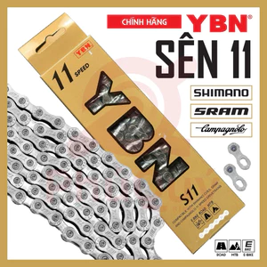 Sên Xích Xe Đạp 11 Tốc Độ YBN S11 116L/126L Đài Loan Kèm Khoá Sên