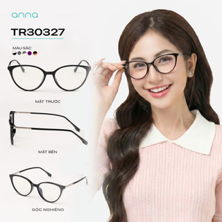 Kính mắt ANNA mắt mèo kim loại dáng mắt mèo unisex cá tính OL 30327