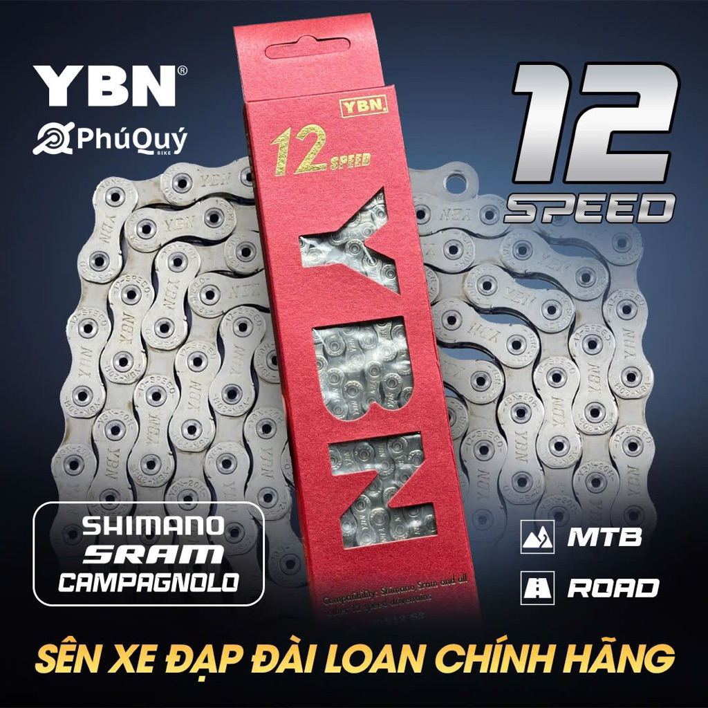 Sên Xích YBN Xe Đạp Chính Hãng Đài Loan Đủ Các Loại Thông Số