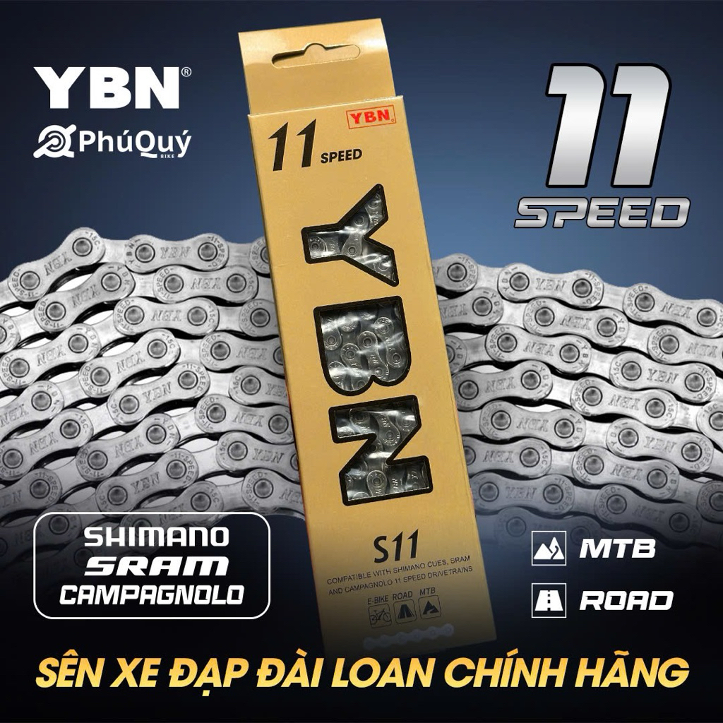 Sên Xích YBN Xe Đạp Chính Hãng Đài Loan Đủ Các Loại Thông Số