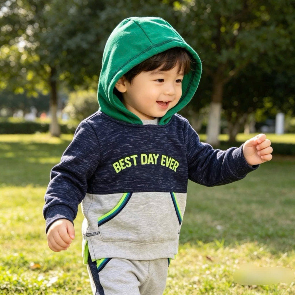 Áo dài tay nỉ bông, nỉ da cá hoodie bé trai 3m-3y (3-13kg) TQ015 L053 L020 L018 L011 L021