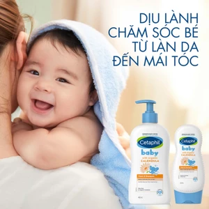 SỮA TẮM GỘI CETAPHIL BABY CALENDULA (HOA CÚC) – DỊU NHẸ CHO LÀN DA NHẠY CẢM CỦA BÉ