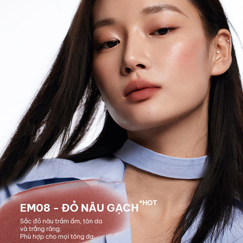 Son Bùn Shero INTO YOU Chất Xốp Mềm Lì Nhẹ Dễ Tán Không Khô Môi Dùng Cho Môi Và Má 2g