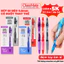 Hộp 10 Bút Gel Bấm Classmate 0.5mm Viết Trơn Có Ruột Gel Thay Thế Mực Xanh Đen Tím, Bút Gel Béo Siêu Êm