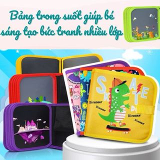 Homee.cok Sách Vẽ Tự Xóa Được Cho Bé Kèm Bút Màu - Sổ Tô Màu Tái Sử Dụng, Đồ Chơi Giáo Dục Sáng Tạo