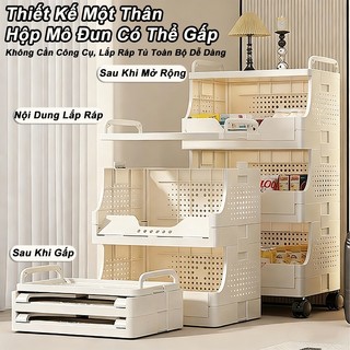 【Siêu tiện】Kệ đựng đồ phòng khách có bánh xe linh hoạt | Nhiều ngăn chắc chắn | Thiết kế sang trọng dễ phối hợp mọi khôn