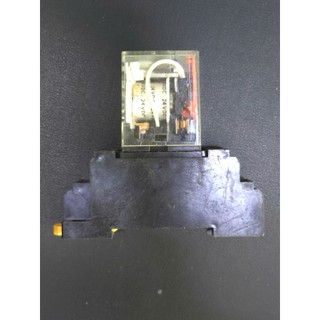 Relay Trung Gian MY2NJ 24VDC Kèm Đế DIN 8 Chân – Relay Kiếng Công Nghiệp 24V Tủ Điện PLC