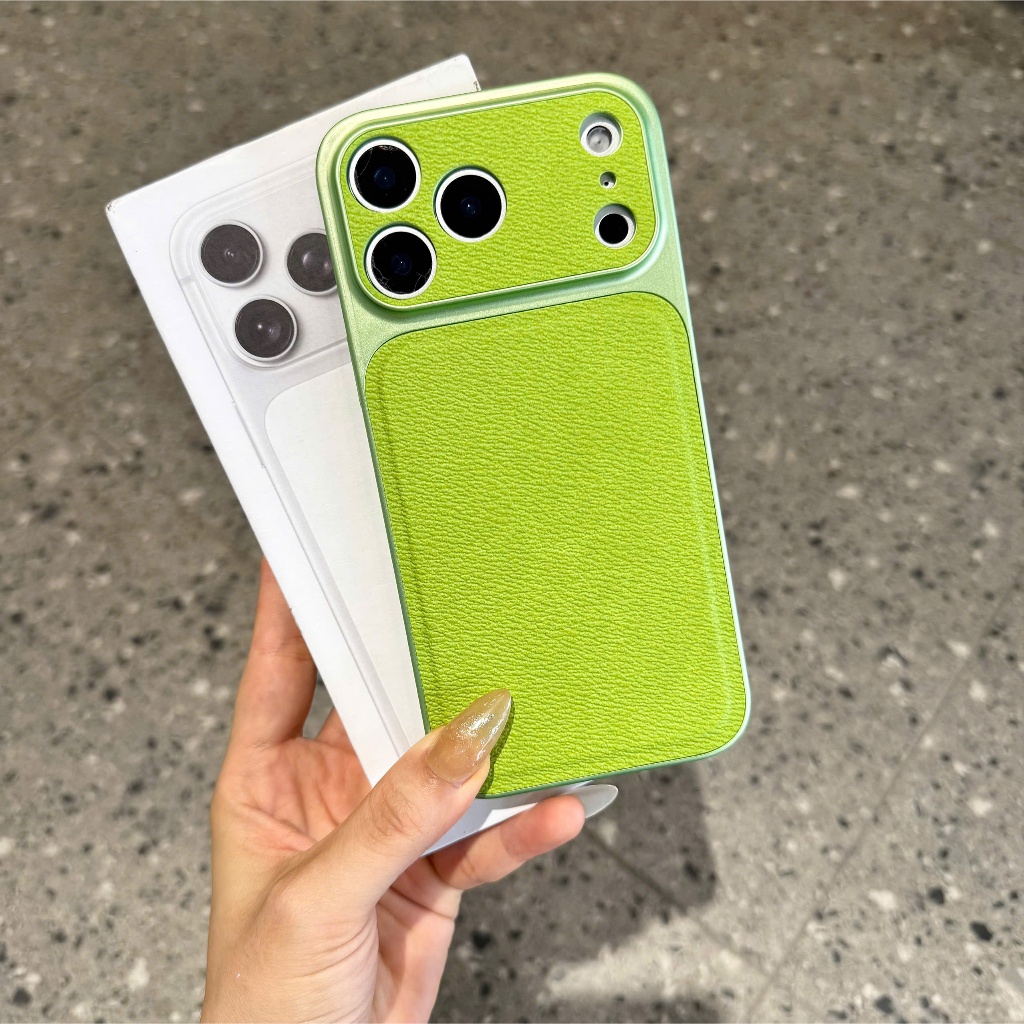 [ CÓ HOẢ TỐC]Ốp Iphone Da Trơn Luxury Cao Cấp SANG TRỌNG ĐỘ Iphone 17| Nắng Case