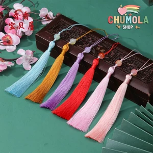 Tua Rua Treo Quạt Cổ Trang 14cm Gắn Hạt Ngọc – Phụ Kiện Handmade Trang Trí Tết, Đám Cưới, Móc Quạt Xếp Đính Hột