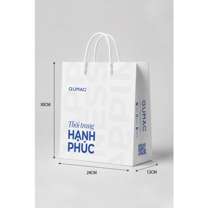 Túi Giấy Kraft Đựng Quà Tặng Cao Cấp In Slogan GUMAC - TUIGIAY
