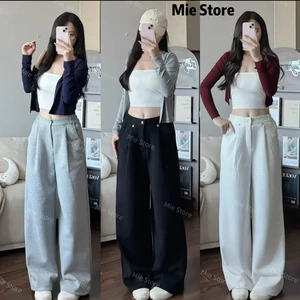 QUẦN NỈ ỐNG RỘNG 1 KHUY CHẤT NỈ ÉP MỊN MS09