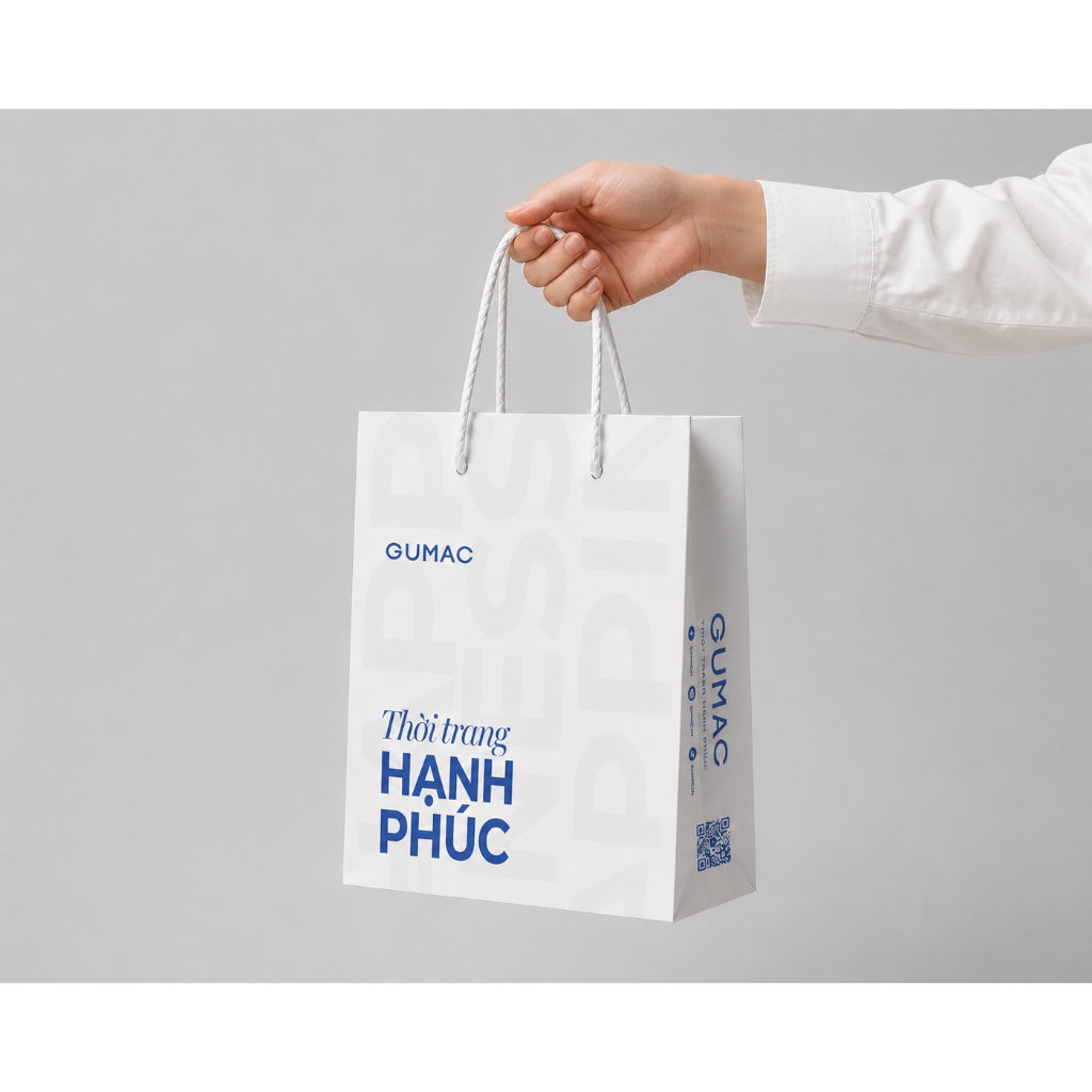 Túi Giấy Đựng Quà Tặng Cao Cấp In Slogan GUMAC
