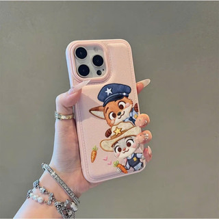 Ốp Lưng iPhone Da Mềm Viền Chỉ Cáo Thỏ Chống Sốc, Cao Cấp, Bảo Vệ Camera - iP X/XS/11/12/13/14/15/16/17/Plus/Pro/Max