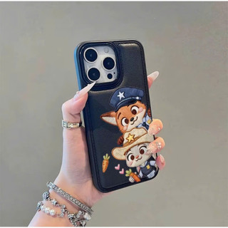 Ốp Lưng iPhone Da Mềm Viền Chỉ Cáo Thỏ Chống Sốc, Cao Cấp, Bảo Vệ Camera - iP X/XS/11/12/13/14/15/16/17/Plus/Pro/Max