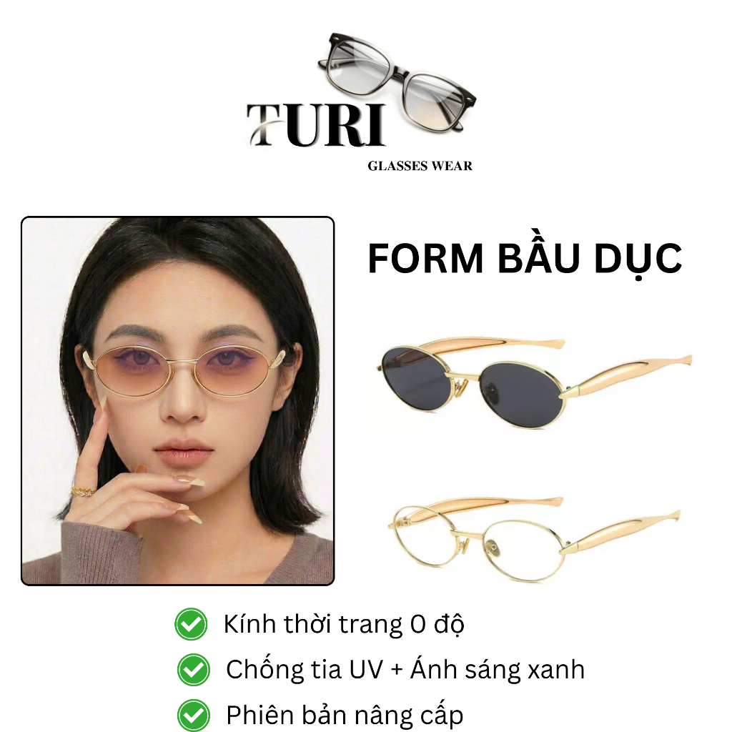 Kính râm nữ thời trang giới trẻ phong cách sang trọng hiện đại chống tia UV400 86102
