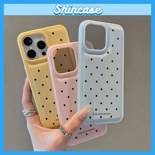 Ốp Lưng iPhone Da Mềm Viền Chỉ Chấm Bi Chống Sốc, Cao Cấp, Bảo Vệ Camera - iP X/XS/11/12/13/14/15/16/17/Plus/Pro/Max