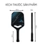 Vợt Pickleball 14mm thiên công – Carbon Nhám T700, Spin Mạnh, Đánh Thoát, Chuẩn Thi Đấu