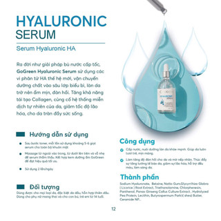 Tinh chất Hyaluronic Serum HA+ GoGreen (100ml)