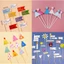 Combo 10 Set Cắm Giấy Sinh Nhật, Banner Happy Birthday, Thiệp Chúc Mừng - Phụ Kiện Trang Trí Bánh Kem DUHA 077