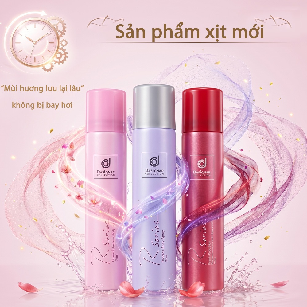 Nước hoa dạng xịt toàn thân dòng R của Thái Lan – Xịt khử mùi, phù hợp với mọi loại da, tiện lợi để mang theo bên mình
