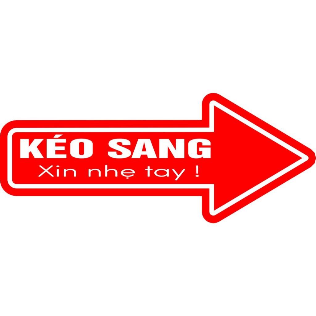 Decal Mũi Tên Kéo Sang Dán Cửa Kính