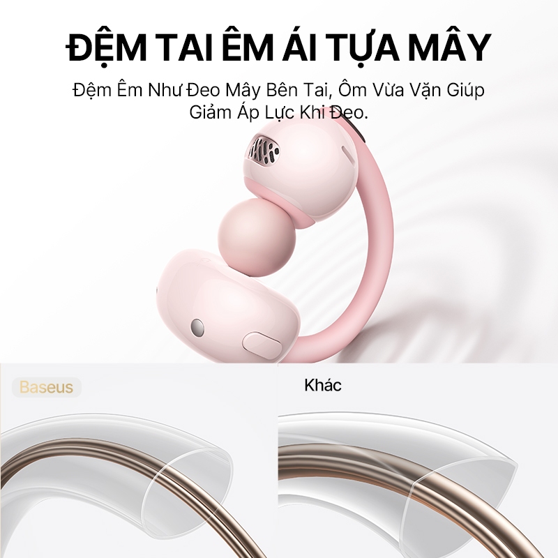 ✨HÀNG HOT 2026✨ Tai Nghe Open-Ear Baseus MC2 Air Thiết Kế Sang Trọng Siêu Nhẹ Êm Ái Tựa Mây