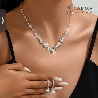 Bộ trang sức dự tiệc, cô dâu chụp ảnh cưới sang trọng Larme accessories -BTS016