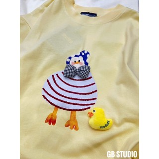PHẠM THÙY SHOP: ÁO PHÔNG IN HÌNH VỊT BẦU NHIỀU MÀU KÈM PHỤ KIỆN