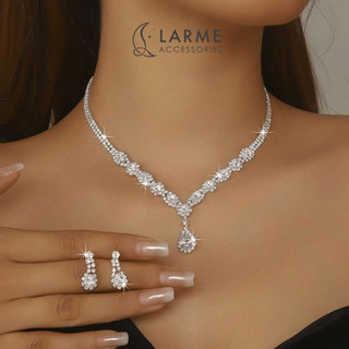 Bộ trang sức dự tiệc sang trọng, cô dâu chụp ảnh cưới Larme accessories -BTS018