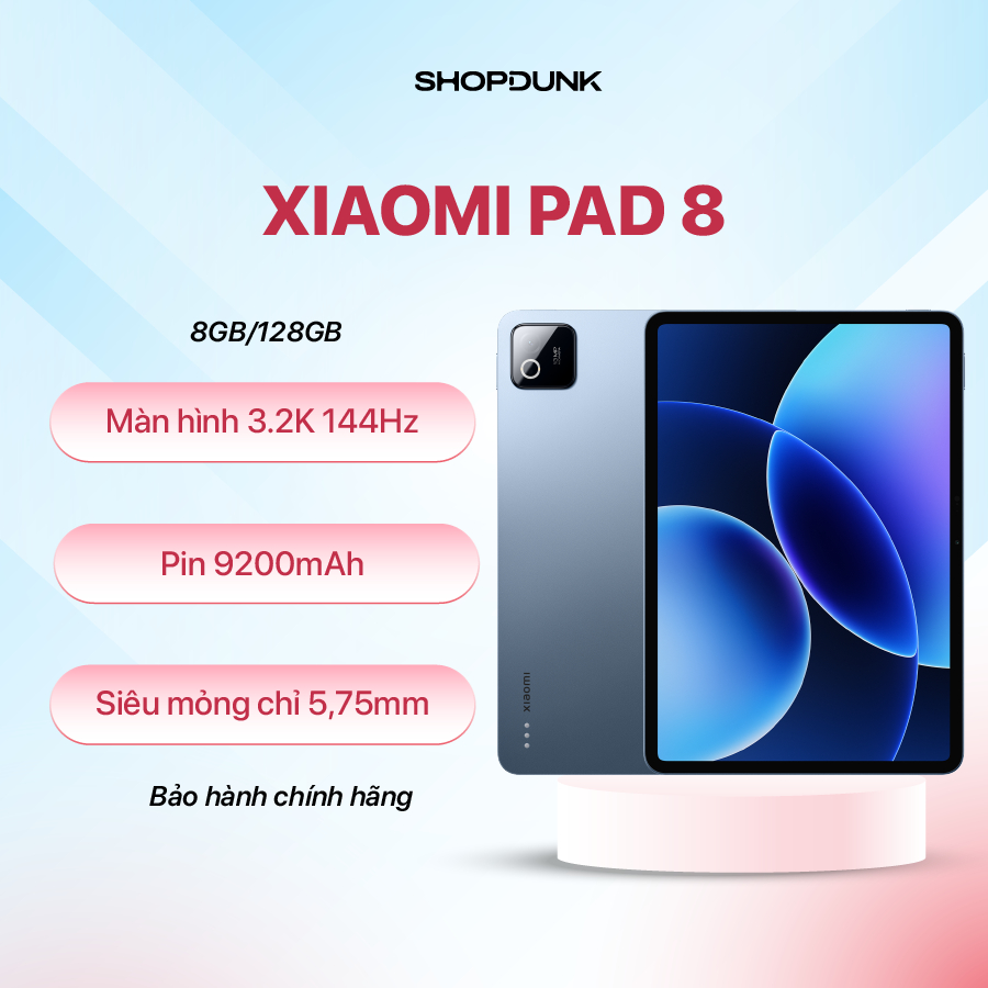 Máy Tính Bảng Xiaomi Pad 8 8GB 128GB | Bảo Hành Chính Hãng