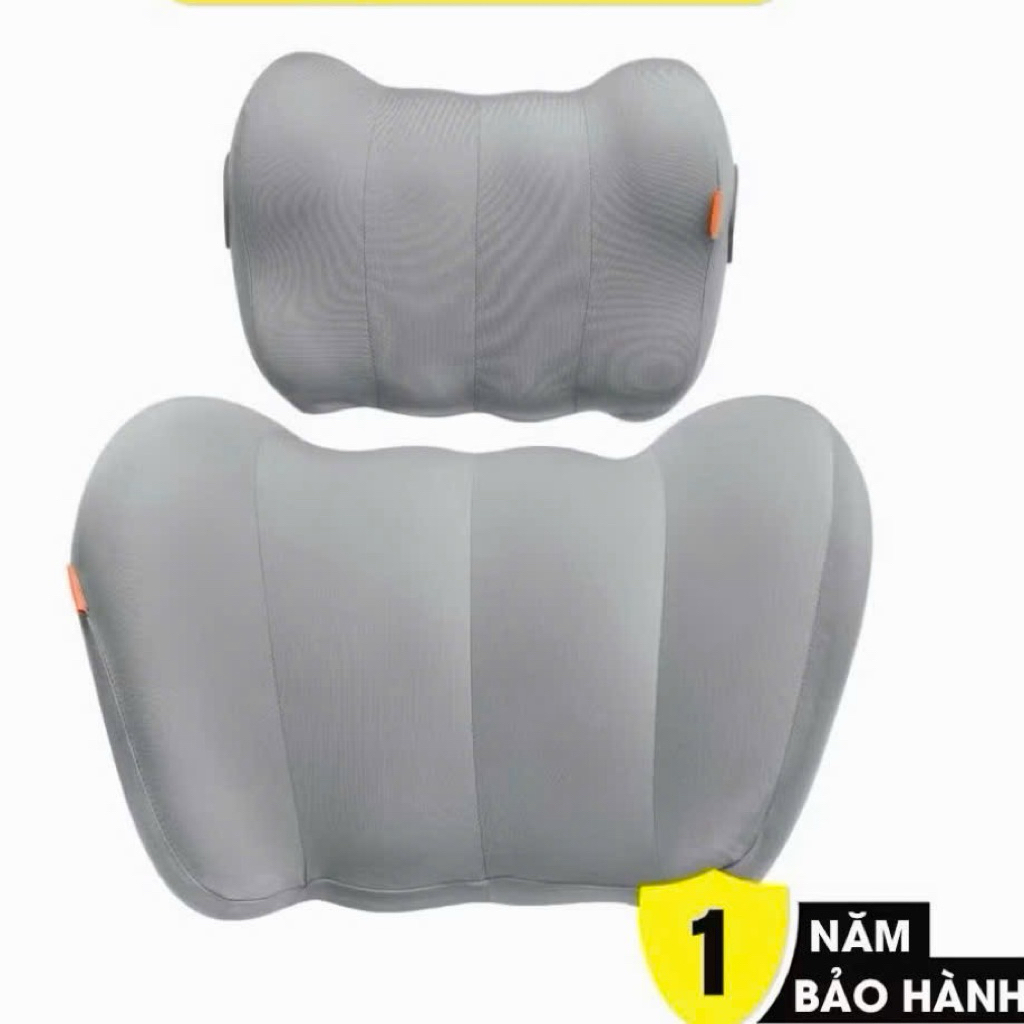 Combo gối cao su non tựa đầu & tựa lưng hãng BAY SỚT dành cho ô tô & ghế làm việc